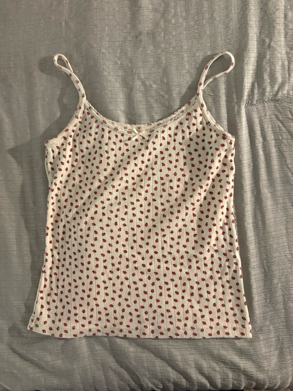 Brandy Melville Strawberry Print Tank Top